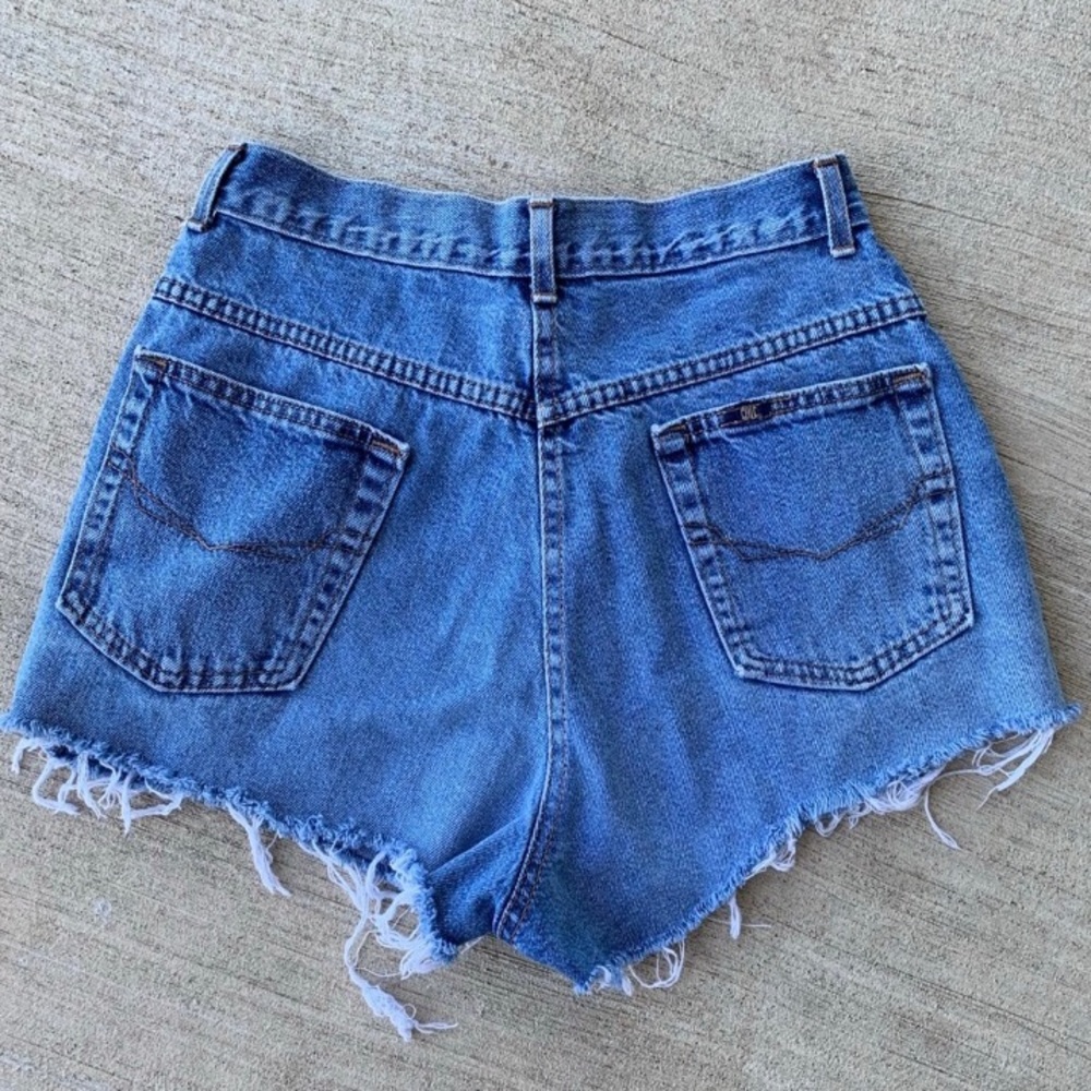 High Waisted Distressed Shorts